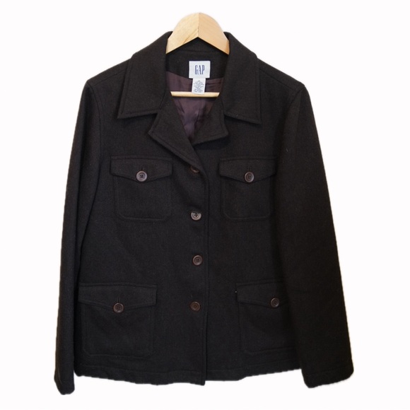 Vintage Gap Brown Wool Jacket - Picture 1 of 4